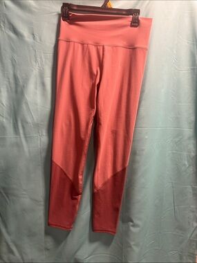 Vuori Coral Pink Two-Tone High-Rise Leggings